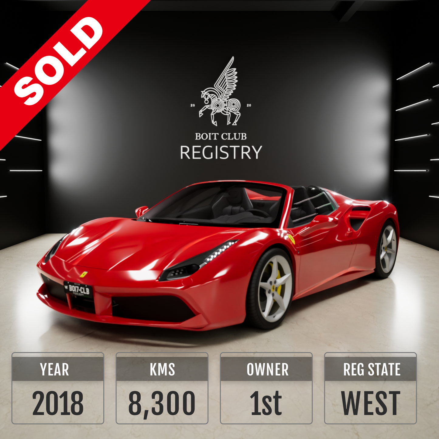 Used Ferrari 488 Spider for Sale in India