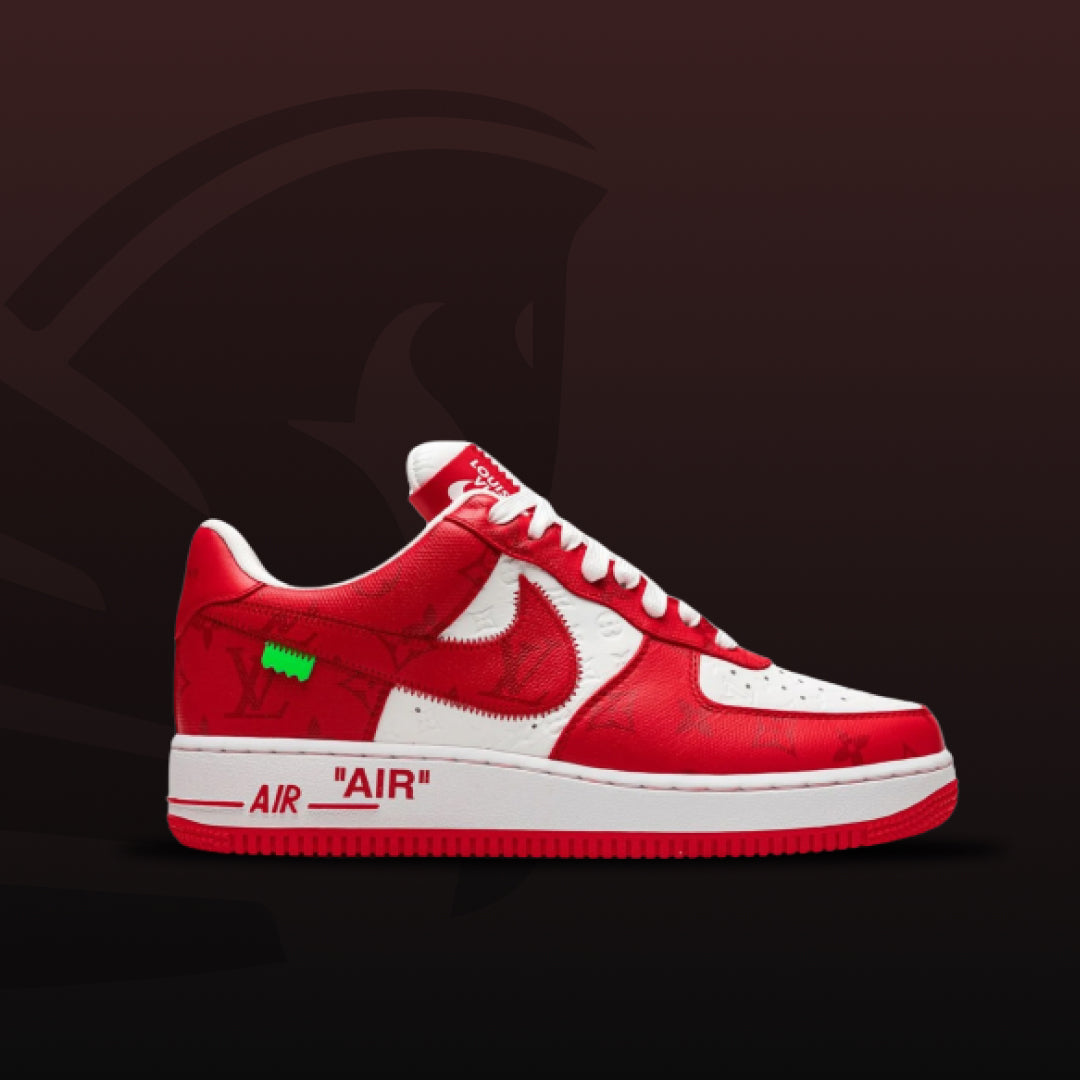 Louis Vuitton Nike Air Force 1 Low By Virgil Abioh White Red