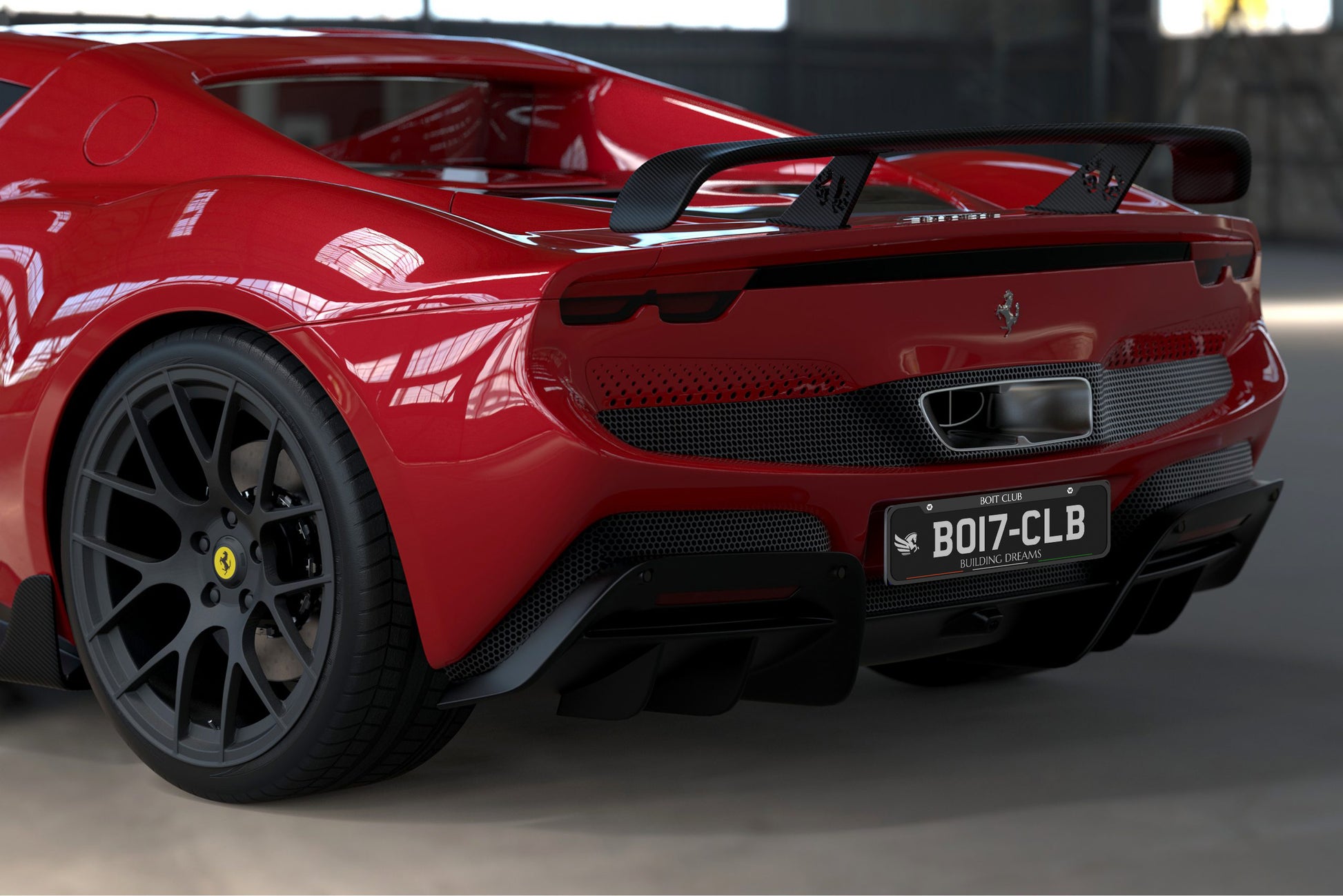 Ferrari 296 GTB Rear Bumper