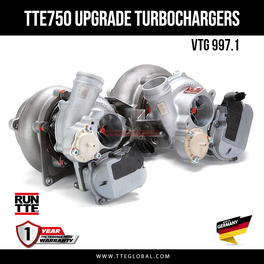 TTE750 VTG 997.1 Upgrade Turbochargers