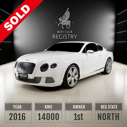 Used Bentley Continental GT W12 for Sale in India