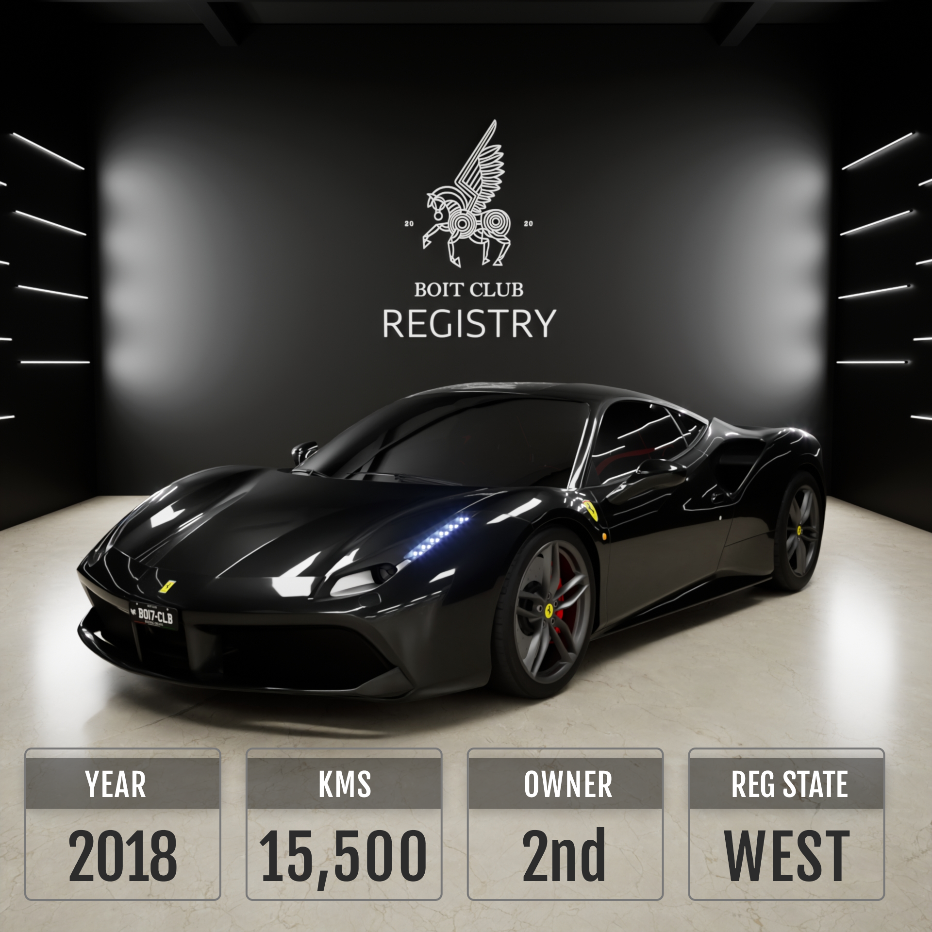 Used Ferrari 488 GTB for Sale in India
