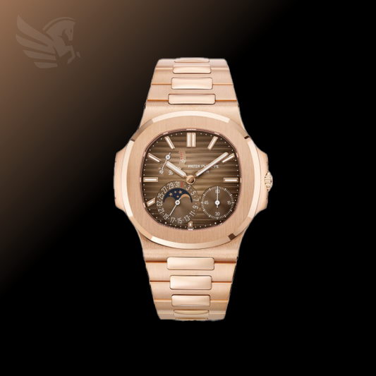 Patek Philippe Nautilus 5712R-001 Rose Gold Blue Dial